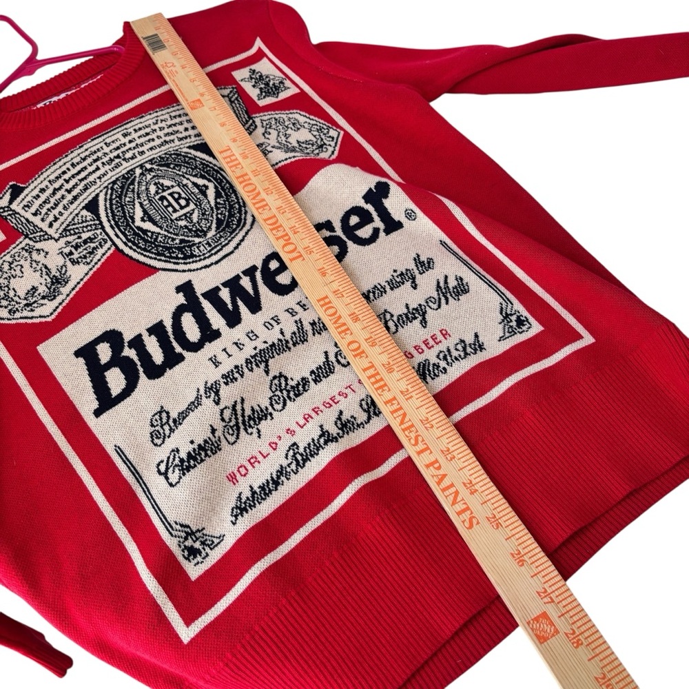 Vintage Budweiser King of Beers Sweater Men's Size MD - Picture 4 of 8